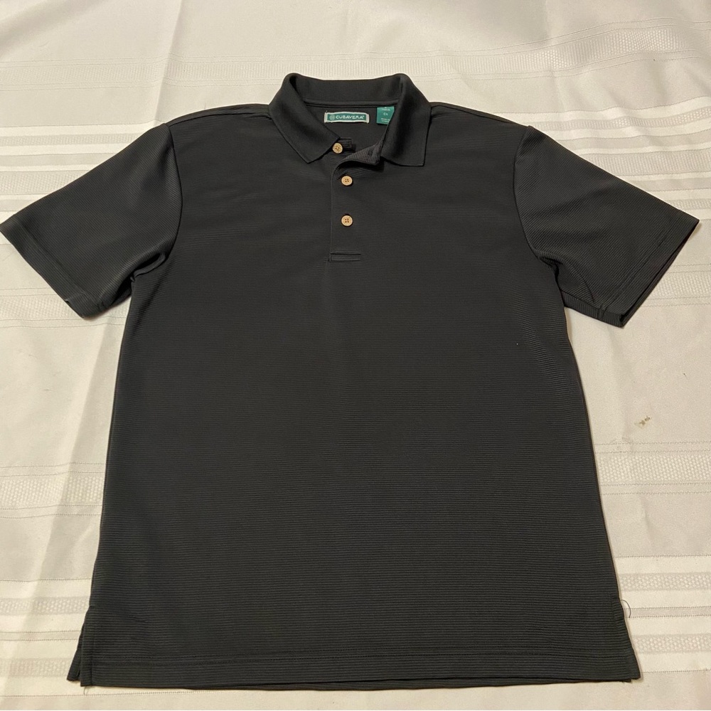 Cubavera Black Mens Small Polo Shirt Excellent Condition - size S